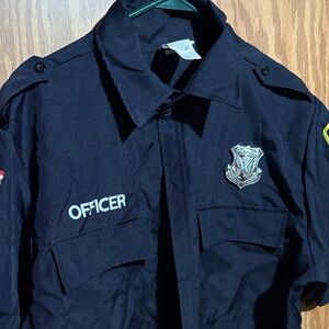 Navy Blue Officer Uniform Shirt Halloween